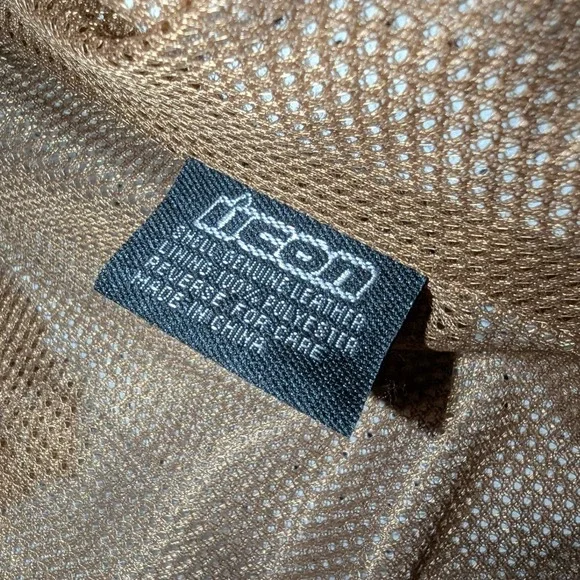 Icon Moto Leathers White Leather Motorcycle Biker Riding Jacket Buckle Side Sm - Picture 11 of 16